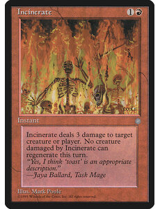 Magic: The Gathering Incinerate (194) Moderately Played