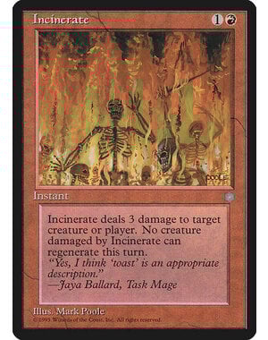 Magic: The Gathering Incinerate (194) Moderately Played
