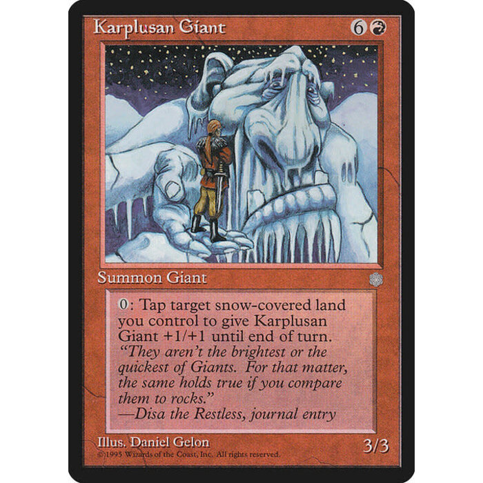 Magic: The Gathering Karplusan Giant (196) Moderately Played