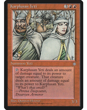 Magic: The Gathering Karplusan Yeti (197) Moderately Played