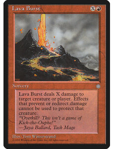 Magic: The Gathering Lava Burst (198) Lightly Played