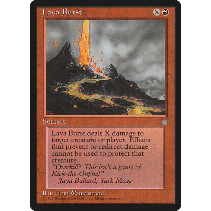 Magic: The Gathering Lava Burst (198) Lightly Played