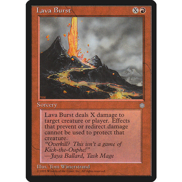 Magic: The Gathering Lava Burst (198) Moderately Played