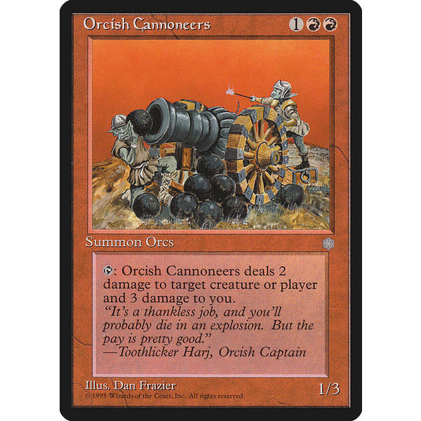 Magic: The Gathering Orcish Cannoneers (205) Moderately Played