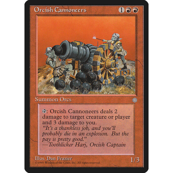 Magic: The Gathering Orcish Cannoneers (205) Moderately Played