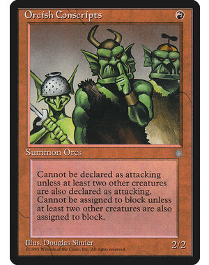 Magic: The Gathering Orcish Conscripts (206) Moderately Played