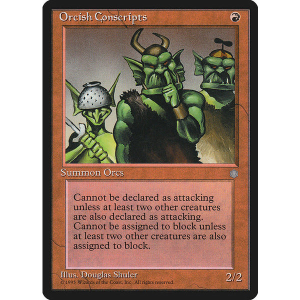 Magic: The Gathering Orcish Conscripts (206) Moderately Played