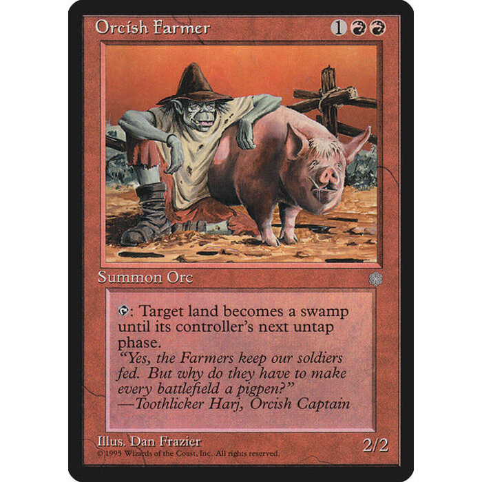 Magic: The Gathering Orcish Farmer (207) Moderately Played