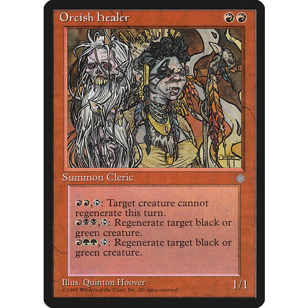 Magic: The Gathering Orcish Healer (208) Moderately Played