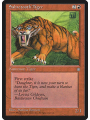Magic: The Gathering Sabretooth Tiger (215) Heavily Played