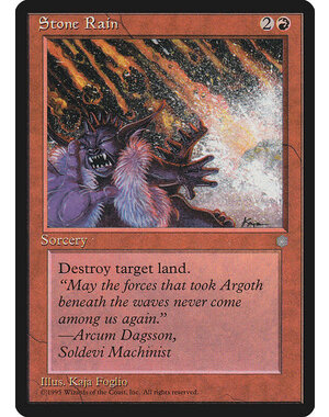 Magic: The Gathering Stone Rain (217) Heavily Played