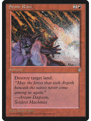Magic: The Gathering Stone Rain (217) Moderately Played