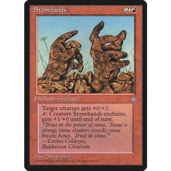 Magic: The Gathering Stonehands (219) Lightly Played