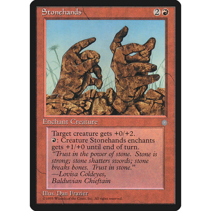Magic: The Gathering Stonehands (219) Lightly Played