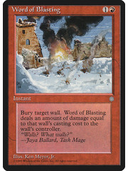 Magic: The Gathering Word of Blasting (224) Heavily Played