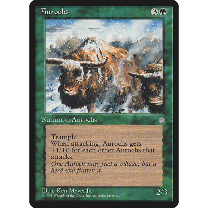 Magic: The Gathering Aurochs (225) Moderately Played