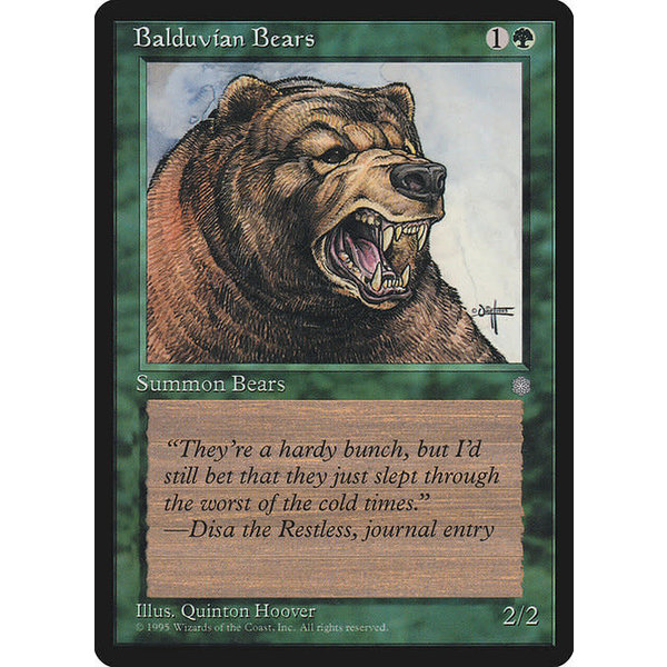 Magic: The Gathering Balduvian Bears (226) Moderately Played