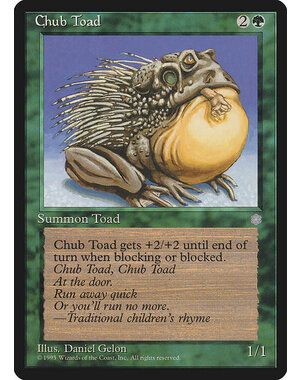 Magic: The Gathering Chub Toad (229) Moderately Played