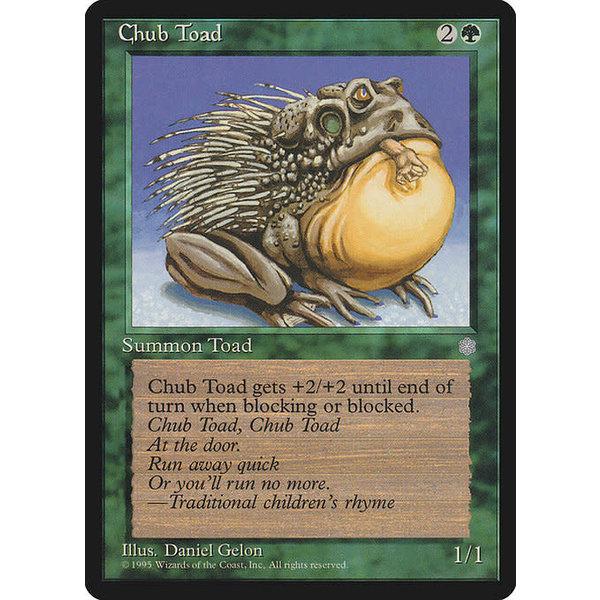 Magic: The Gathering Chub Toad (229) Moderately Played