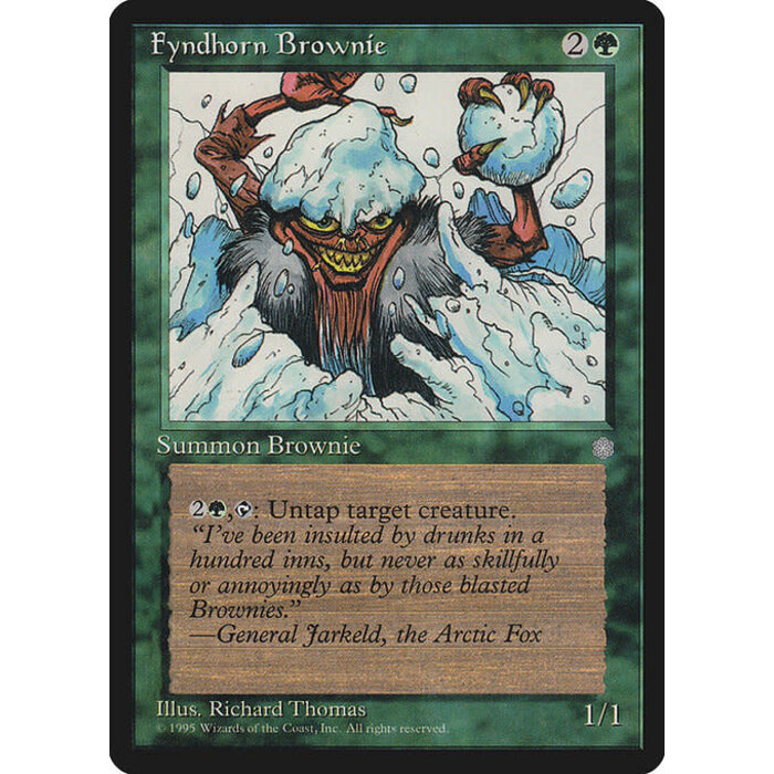 Magic: The Gathering Fyndhorn Brownie (242) Moderately Played