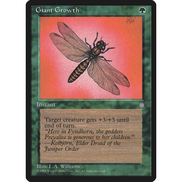 Magic: The Gathering Giant Growth (246) Moderately Played
