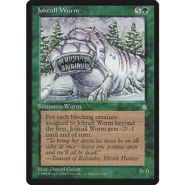 Magic: The Gathering Johtull Wurm (250) Moderately Played