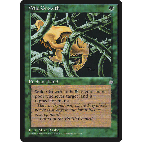 Magic: The Gathering Wild Growth (277) Moderately Played