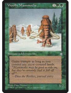 Magic: The Gathering Woolly Mammoths (278) Moderately Played