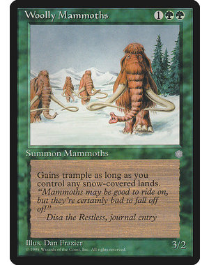 Magic: The Gathering Woolly Mammoths (278) Moderately Played