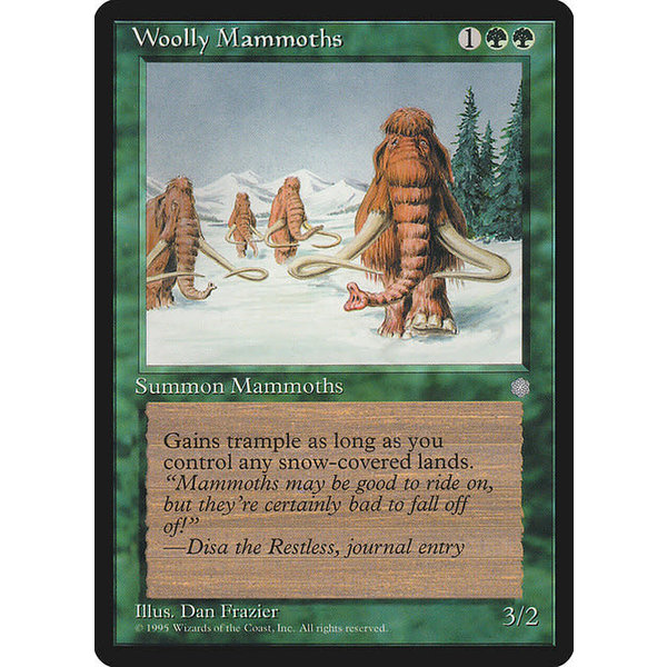 Magic: The Gathering Woolly Mammoths (278) Moderately Played
