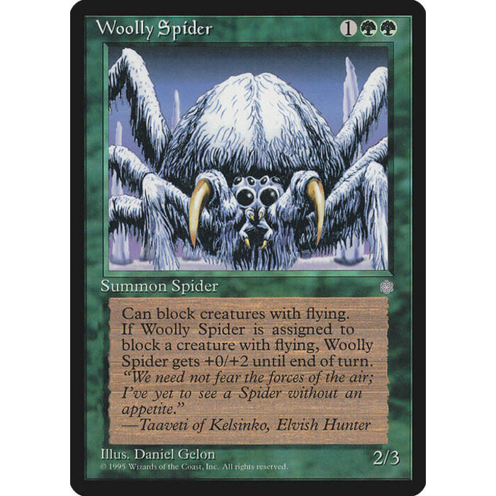 Magic: The Gathering Woolly Spider (279) Heavily Played