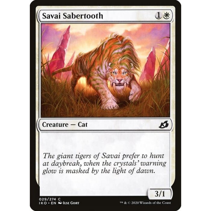 Magic: The Gathering Savai Sabertooth (029) Lightly Played Foil