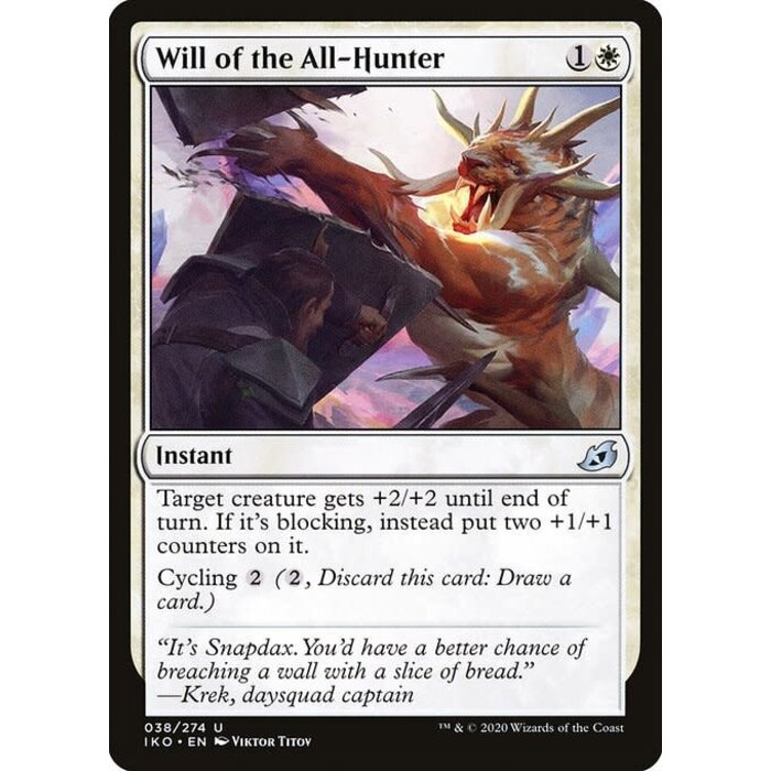 Magic: The Gathering Will of the All-Hunter (038) Lightly Played Foil