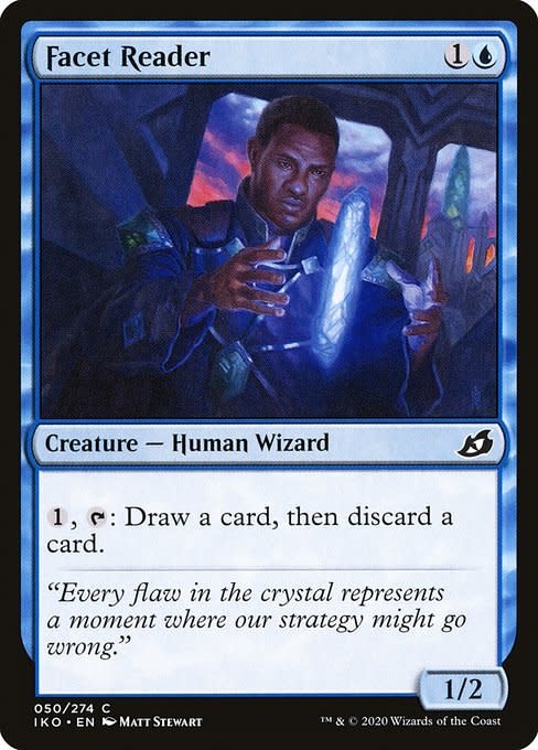 Magic: The Gathering Facet Reader (050) Lightly Played Foil - Japanese Magic: The Gathering Facet Reader (050) Lightly Played Foil - Japanese