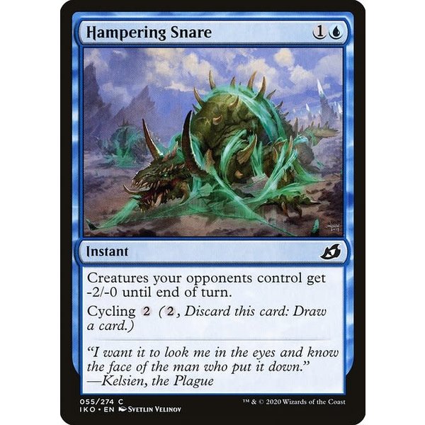 Magic: The Gathering Hampering Snare (055) Lightly Played Foil - Japanese