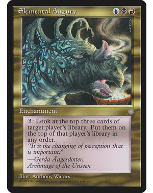 Magic: The Gathering Elemental Augury (286) Moderately Played