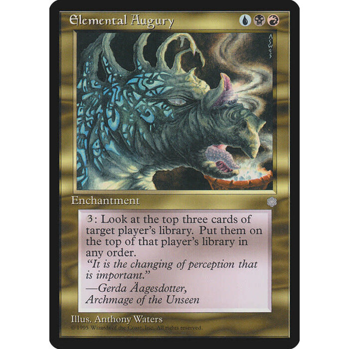 Magic: The Gathering Elemental Augury (286) Moderately Played