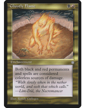 Magic: The Gathering Ghostly Flame (292) Lightly Played