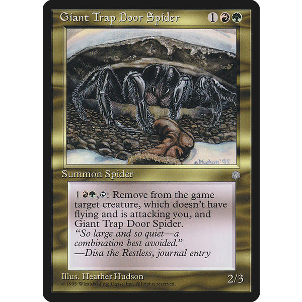 Magic: The Gathering Giant Trap Door Spider (293) Lightly Played
