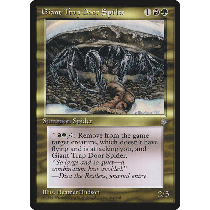 Magic: The Gathering Giant Trap Door Spider (293) Moderately Played