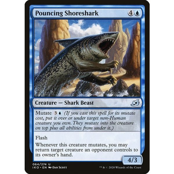 Magic: The Gathering Pouncing Shoreshark (064) Lightly Played Foil