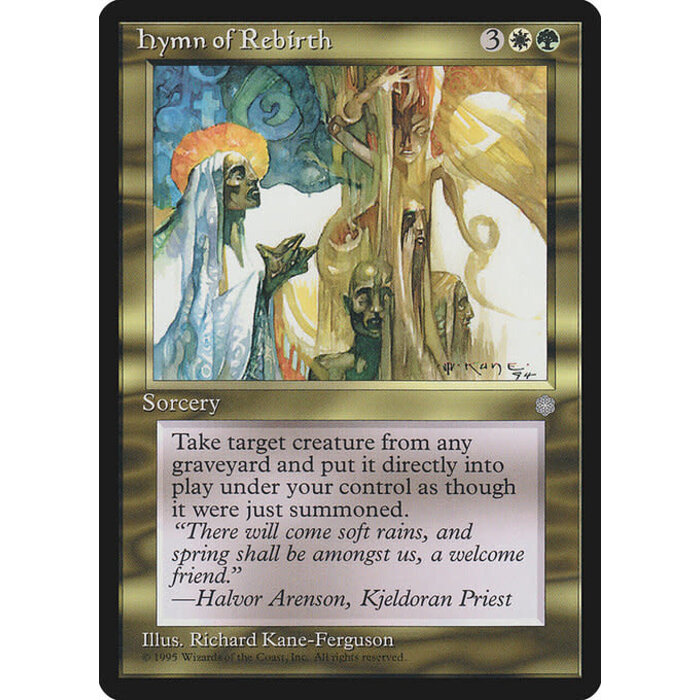 Magic: The Gathering Hymn of Rebirth (295) Lightly Played