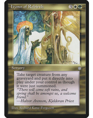 Magic: The Gathering Hymn of Rebirth (295) Moderately Played