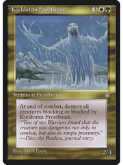 Magic: The Gathering Kjeldoran Frostbeast (296) Lightly Played