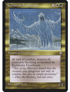 Magic: The Gathering Kjeldoran Frostbeast (296) Lightly Played