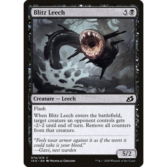 Magic: The Gathering Blitz Leech (074) Lightly Played