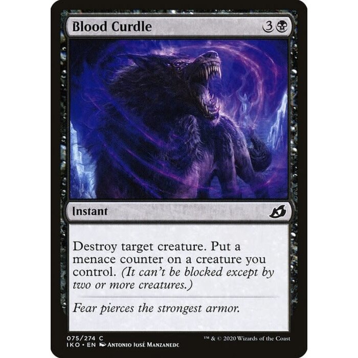 Magic: The Gathering Blood Curdle (075) Lightly Played Foil - Japanese