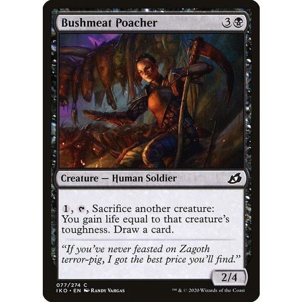 Magic: The Gathering Bushmeat Poacher (077) Lightly Played