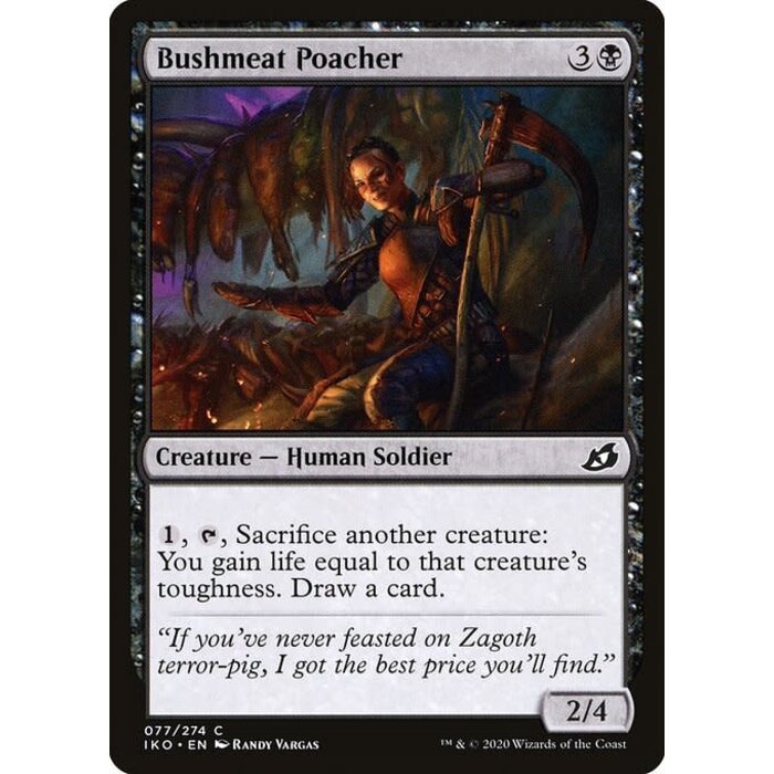 Magic: The Gathering Bushmeat Poacher (077) Lightly Played