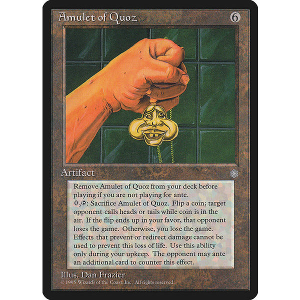 Magic: The Gathering Amulet of Quoz (308) Moderately Played